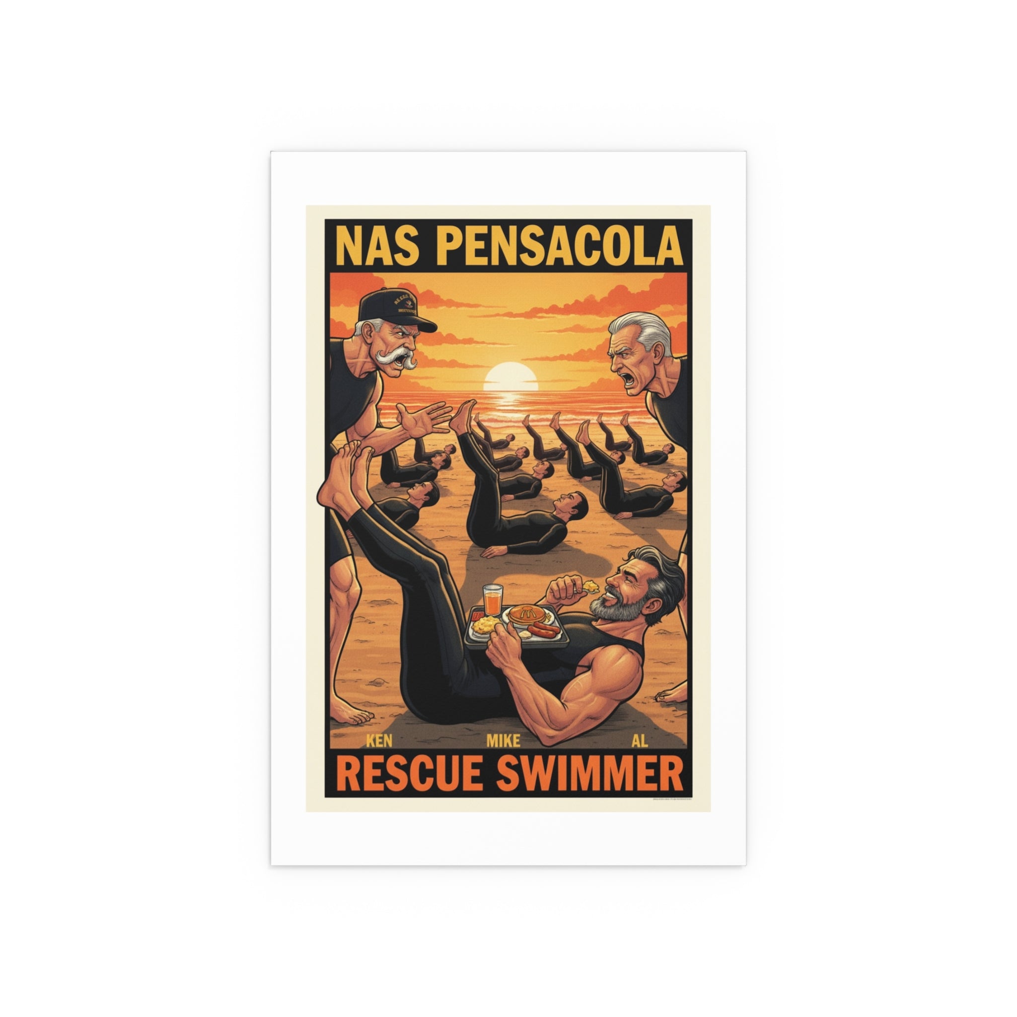 Helicopter Rescue Silk Poster — Search & Rescue Wall Art (Indoor/Outdoor)