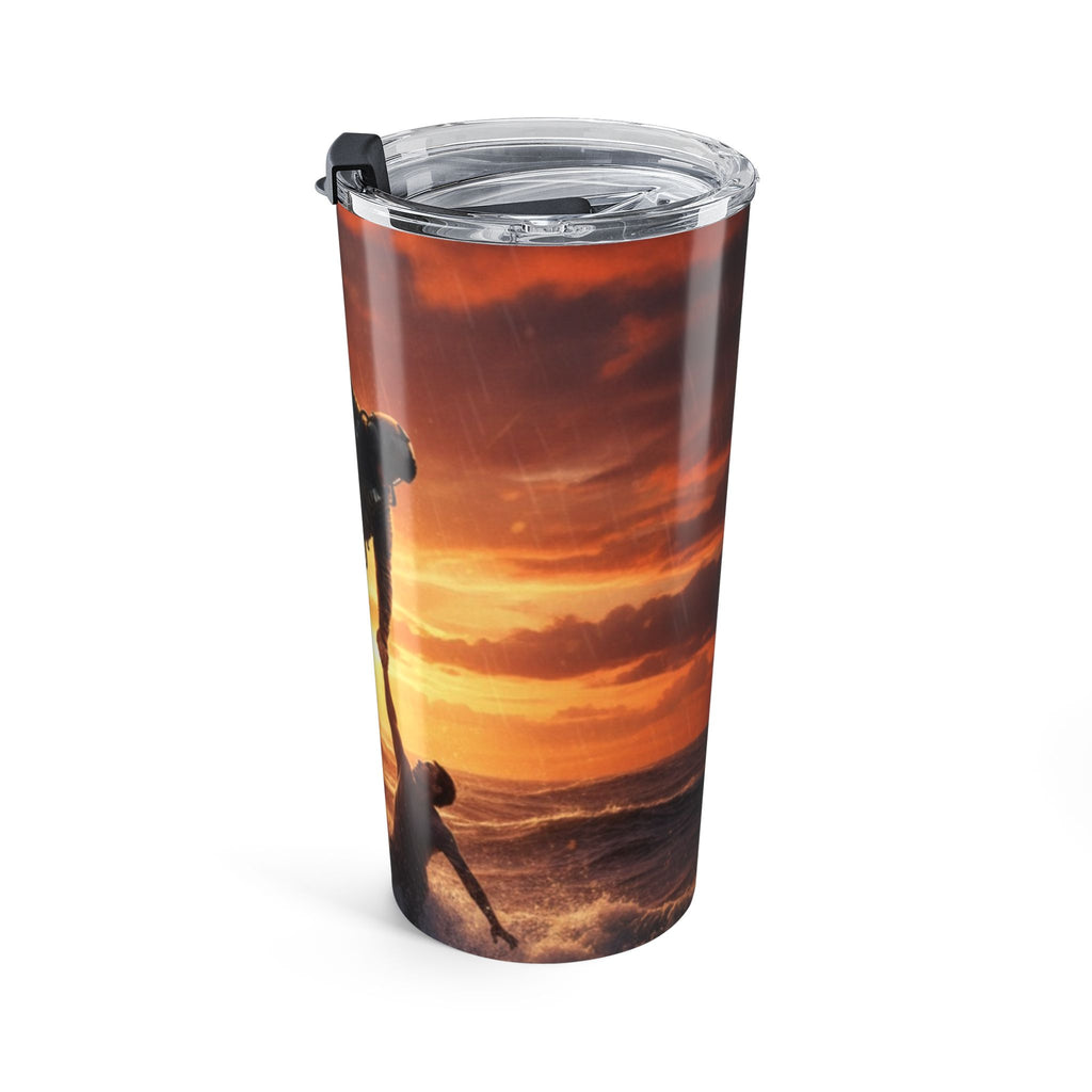 20oz Adventure Tumbler – Climbing Rescue Sunset Stainless Travel Cup