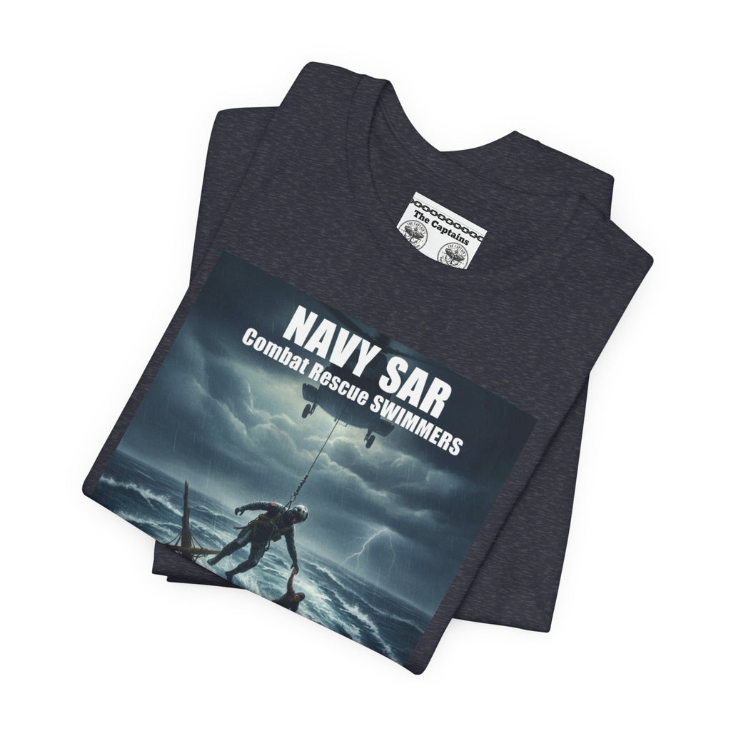 Navy SAR Combat Rescue Swimmers T-Shirt — "We Know No Limits"