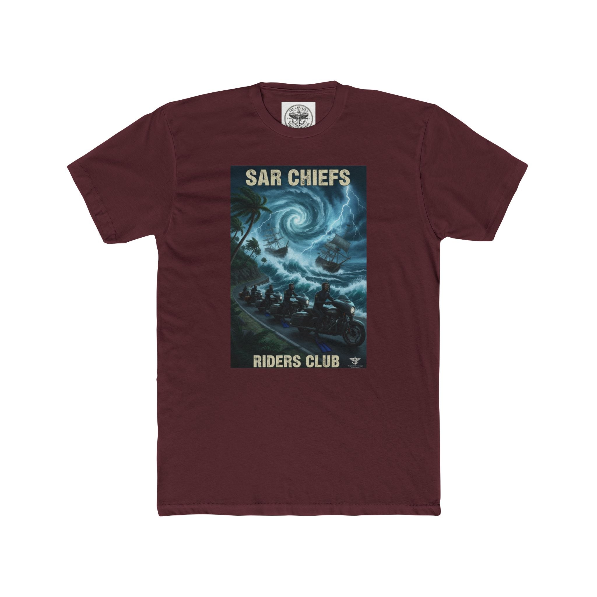 Surf Chiefs Riders Club Tee — Vintage Stormy Wave Surfing Graphic T-Shirt