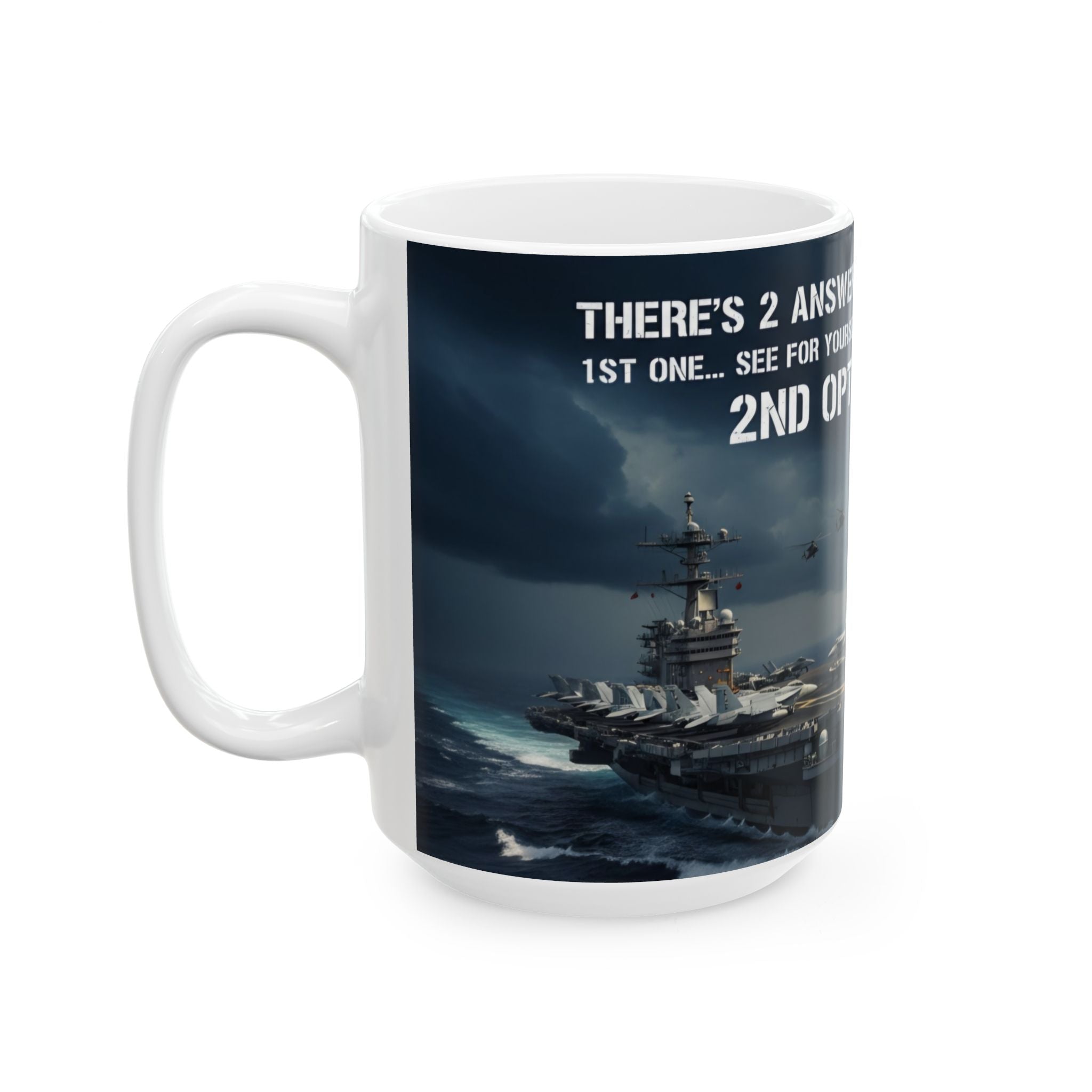 Military Aviation Ceramic Mug — '2 Answers to Your Question... FAFO' 11oz/15oz