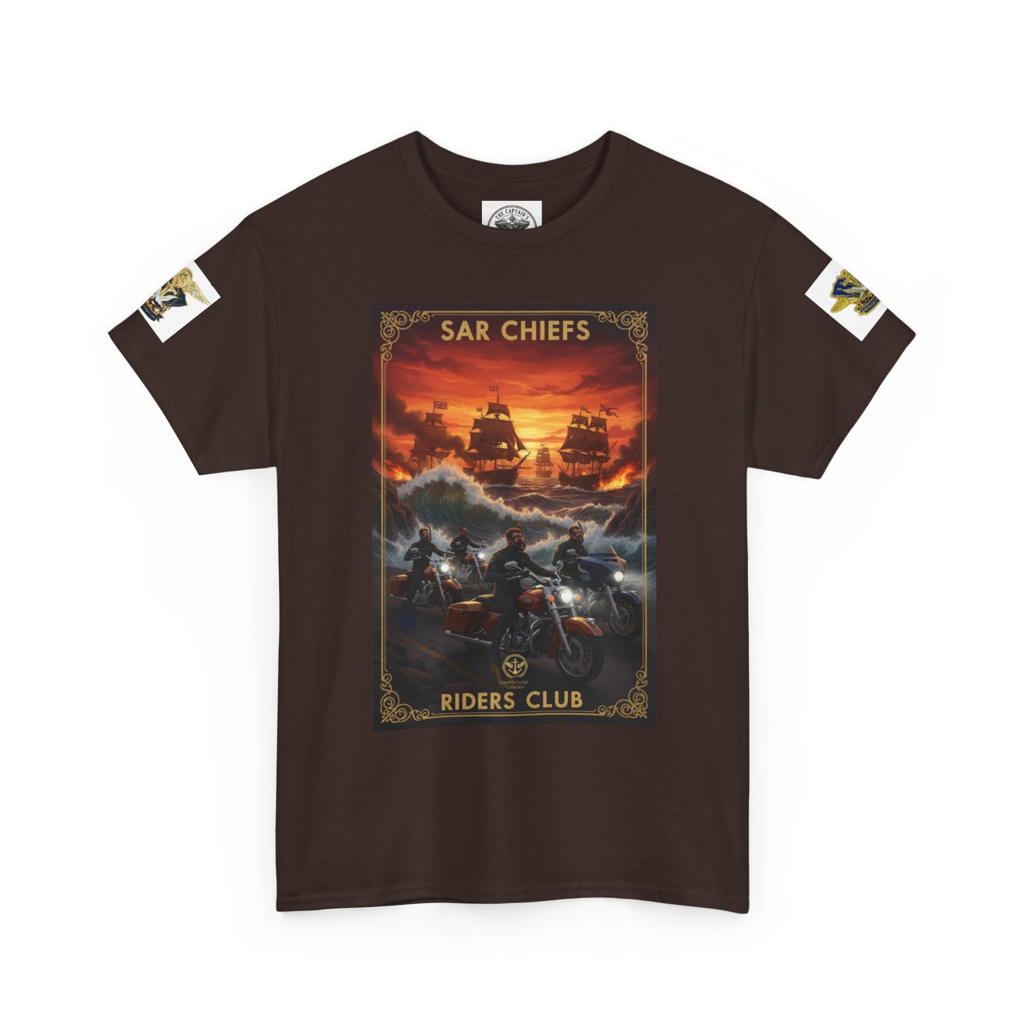 Military Rescue Riders Club T‑Shirt — SAR Chiefs Helicopter Tee