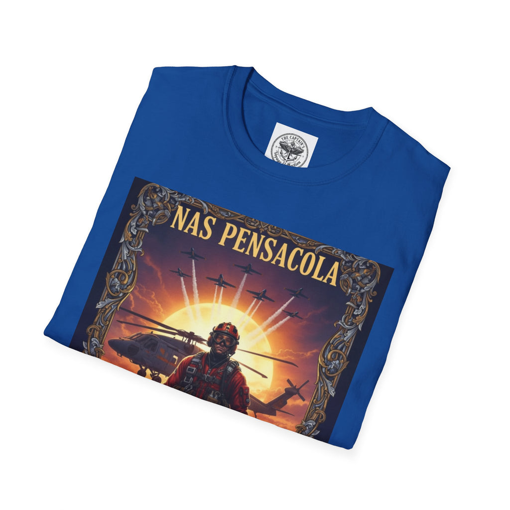NAS Pensacola Rescue Crew T-Shirt — Navy SAR Helicopter Search & Rescue Tee
