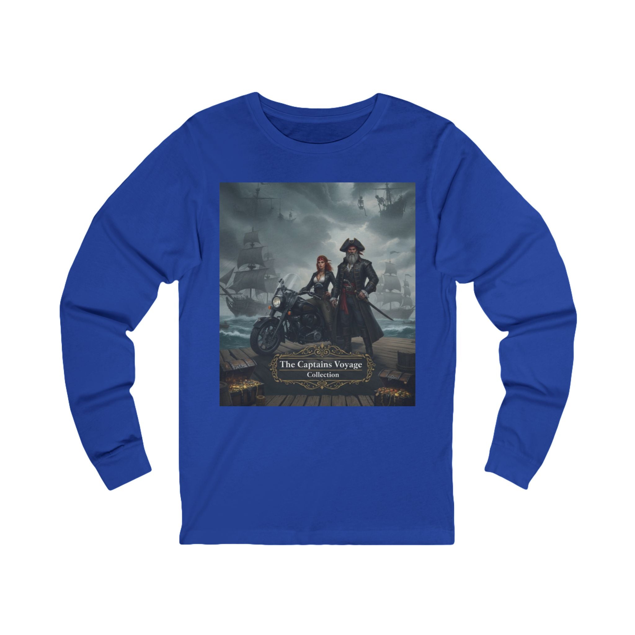 Pirate Crew Long Sleeve Tee - The Lantern Thieves Ship Design