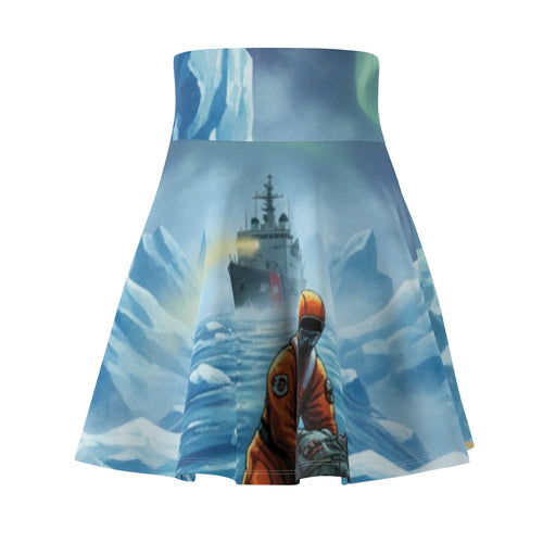 Arctic Expedition Skater Skirt — Icebreaker Rescue Scene AOP