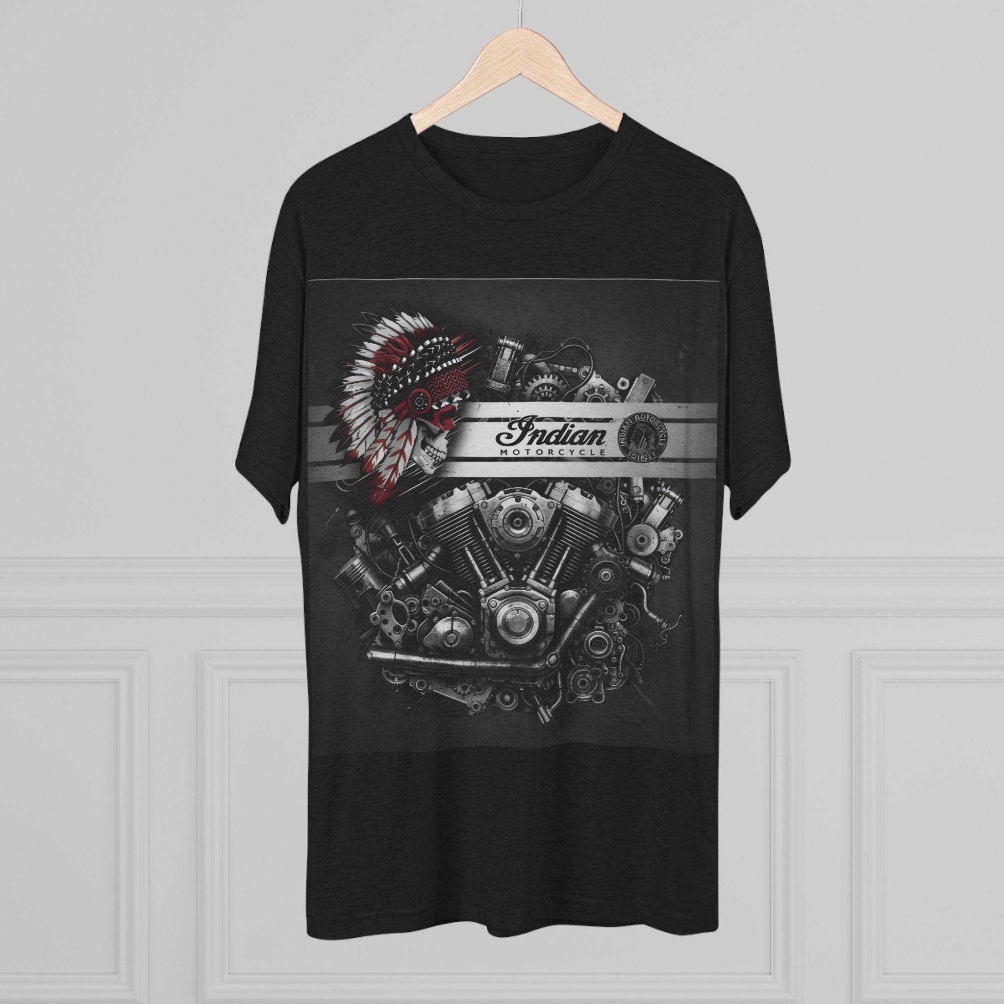 Indian Motorcycle Engine Tee — Vintage 'World's Fastest Motorcycle' Graphic