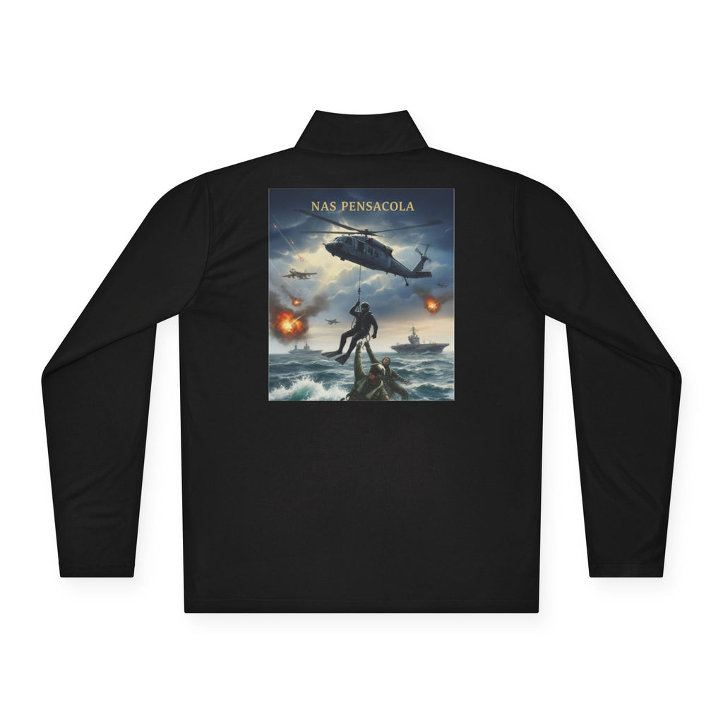 NAS Pensacola Military Rescue Quarter-Zip Pullover