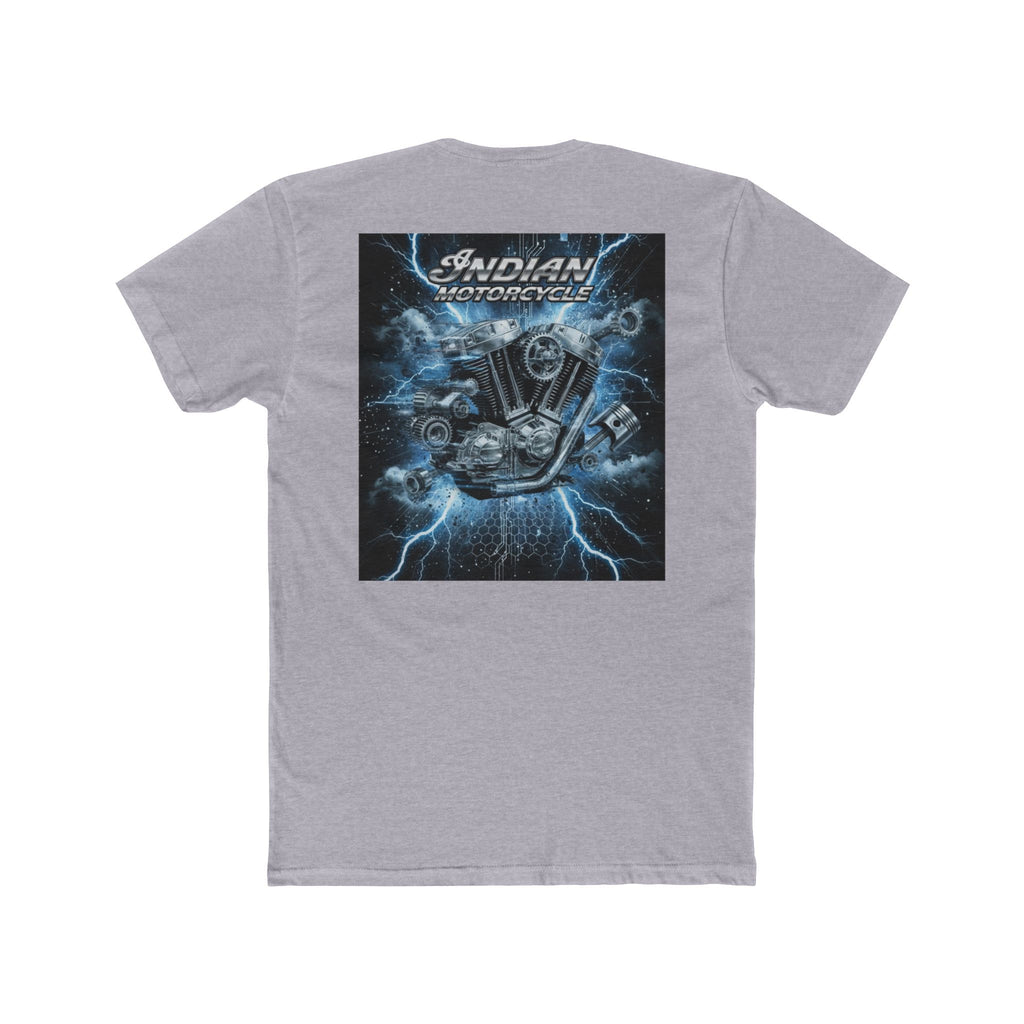 Indian Motorcycle Lightning Engine Tee — Vintage Biker Graphic T-Shirt