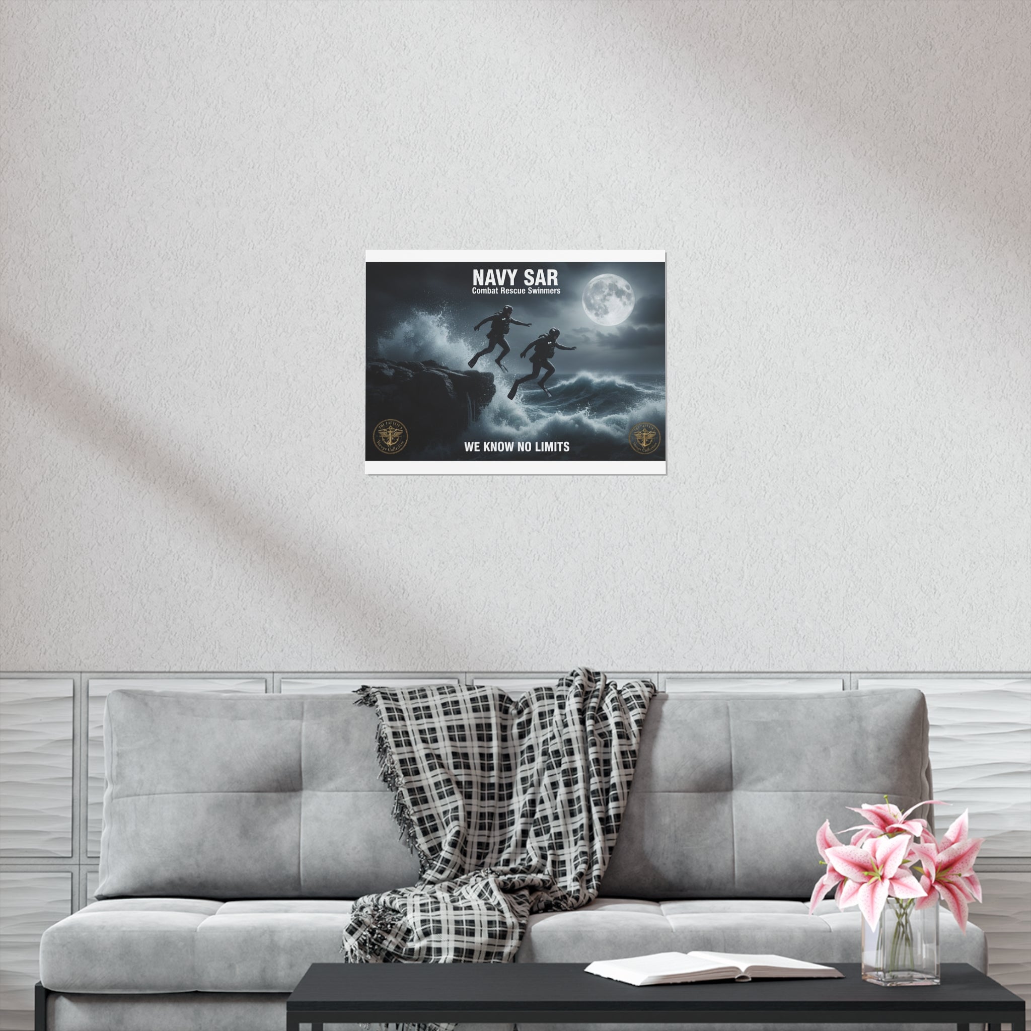 Navy SAR Combat Rescue Swimmers Poster — "We Know No Limits"