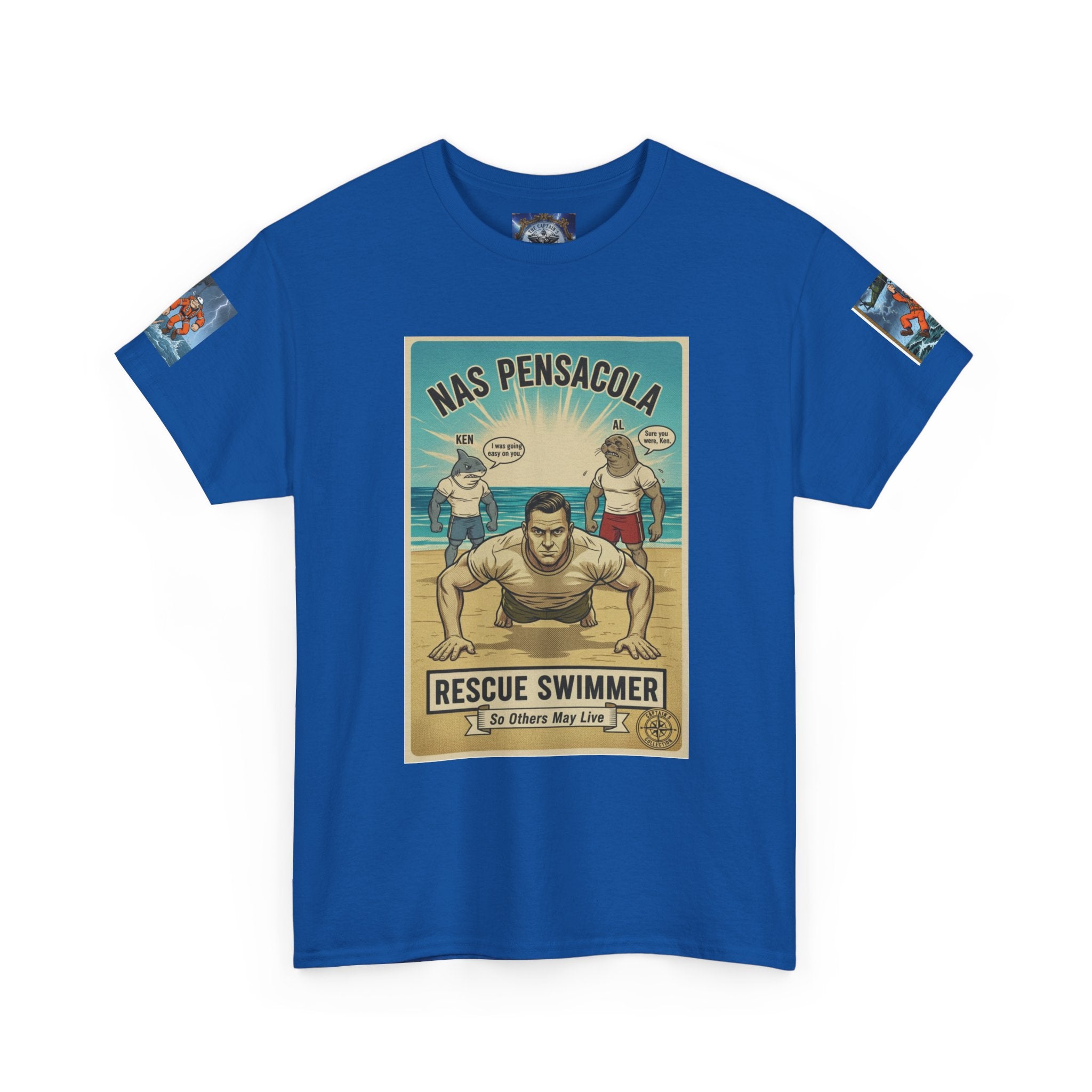 Rescue Swimmer Tee — NAS Pensacola Search & Rescue Helmet Tag T-Shirt