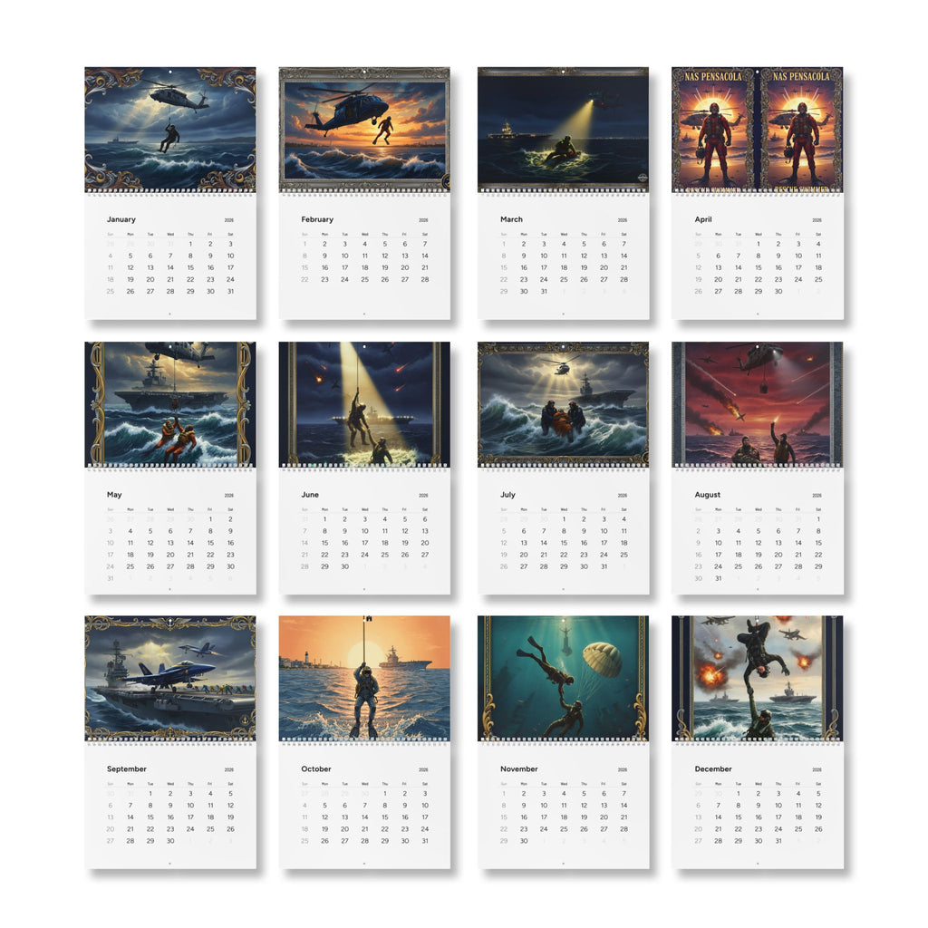 Rescue Heroes 2026 Wall Calendar
