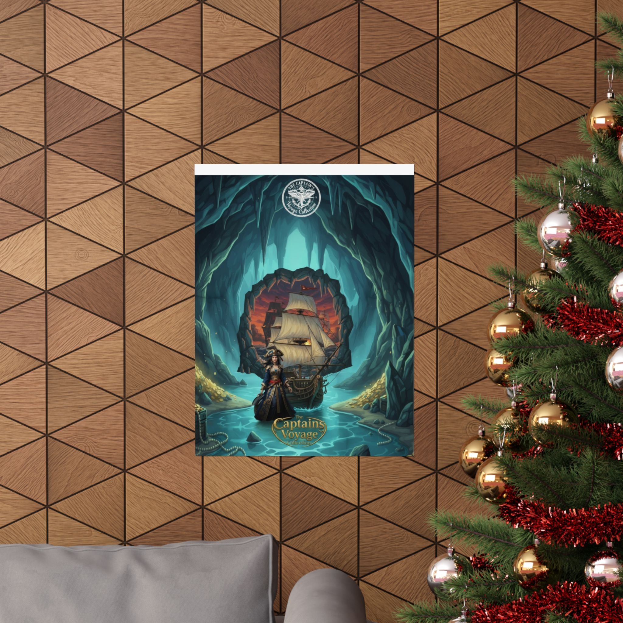 Pirate Voyage Matte Poster — "Captain's Voyage" Vertical Art Print