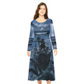 Pirate Ship Kraken Dance Dress — Women’s Long Sleeve Nautical Fantasy AOP