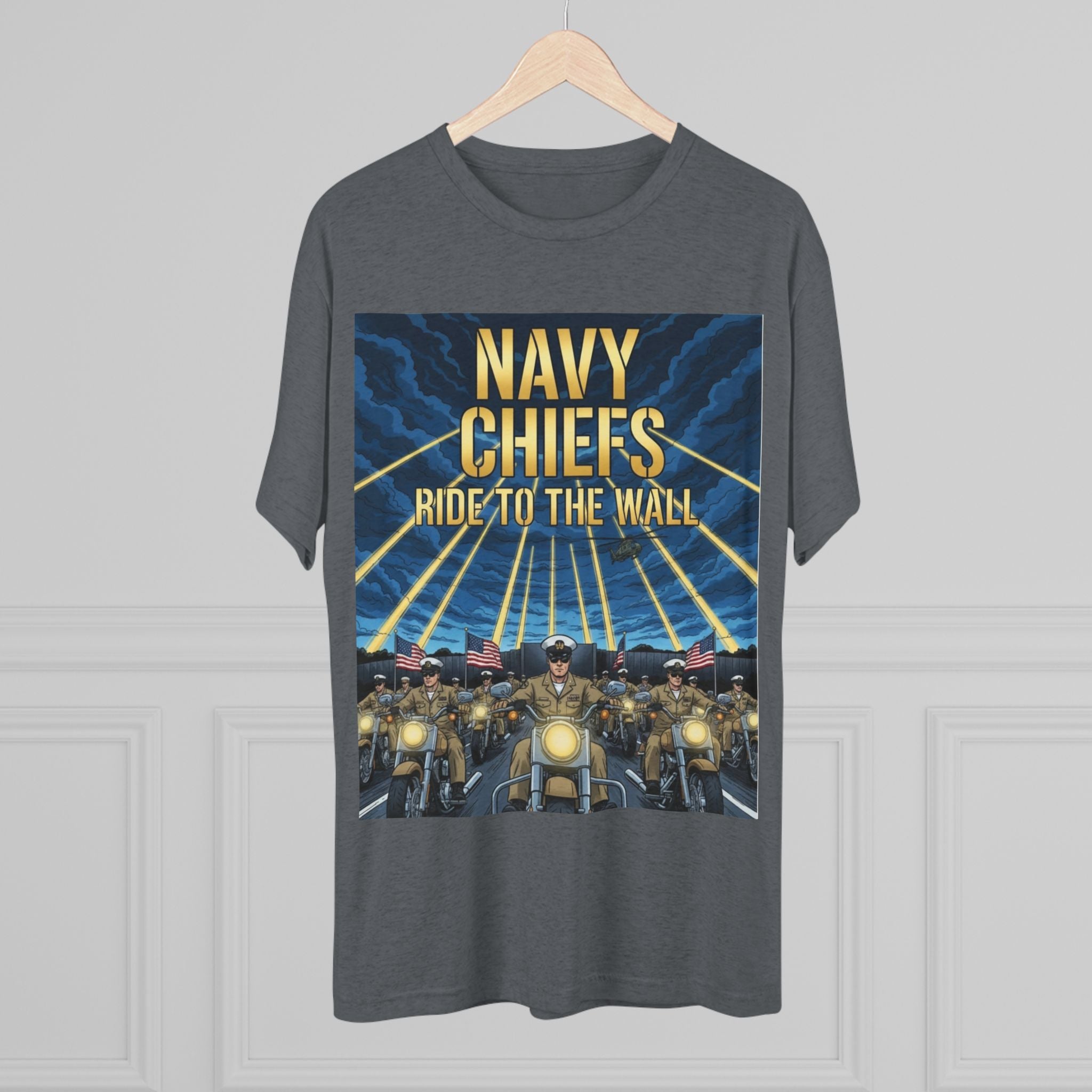 Navy Chiefs Ride to the Wall T-Shirt — "2nd Option... FAFO" Veteran Tribute Tee
