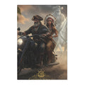 Area Rug — Pirate Biker Beach Scene Rug (Captain’s Voyage Design)