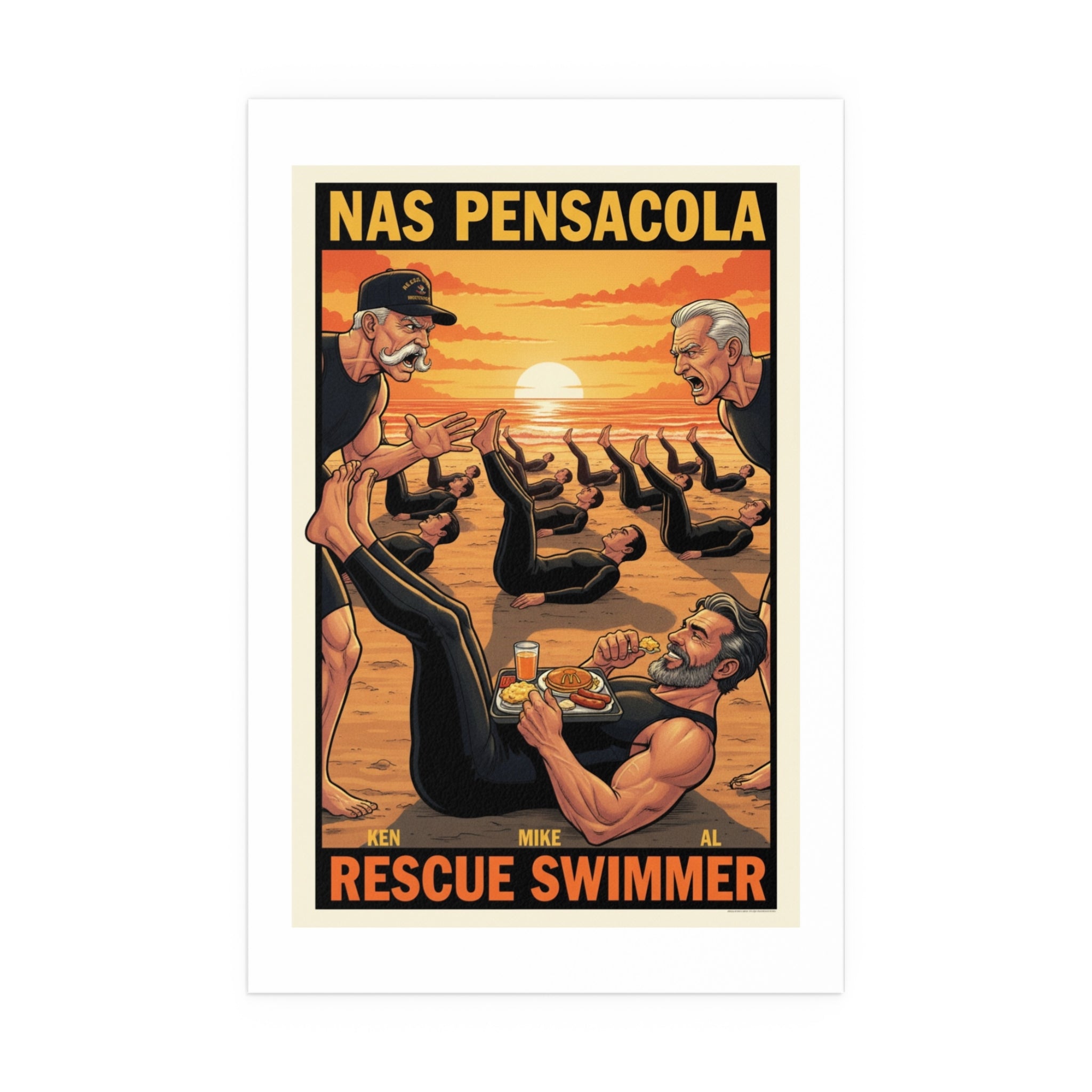 Helicopter Rescue Silk Poster — Search & Rescue Wall Art (Indoor/Outdoor)