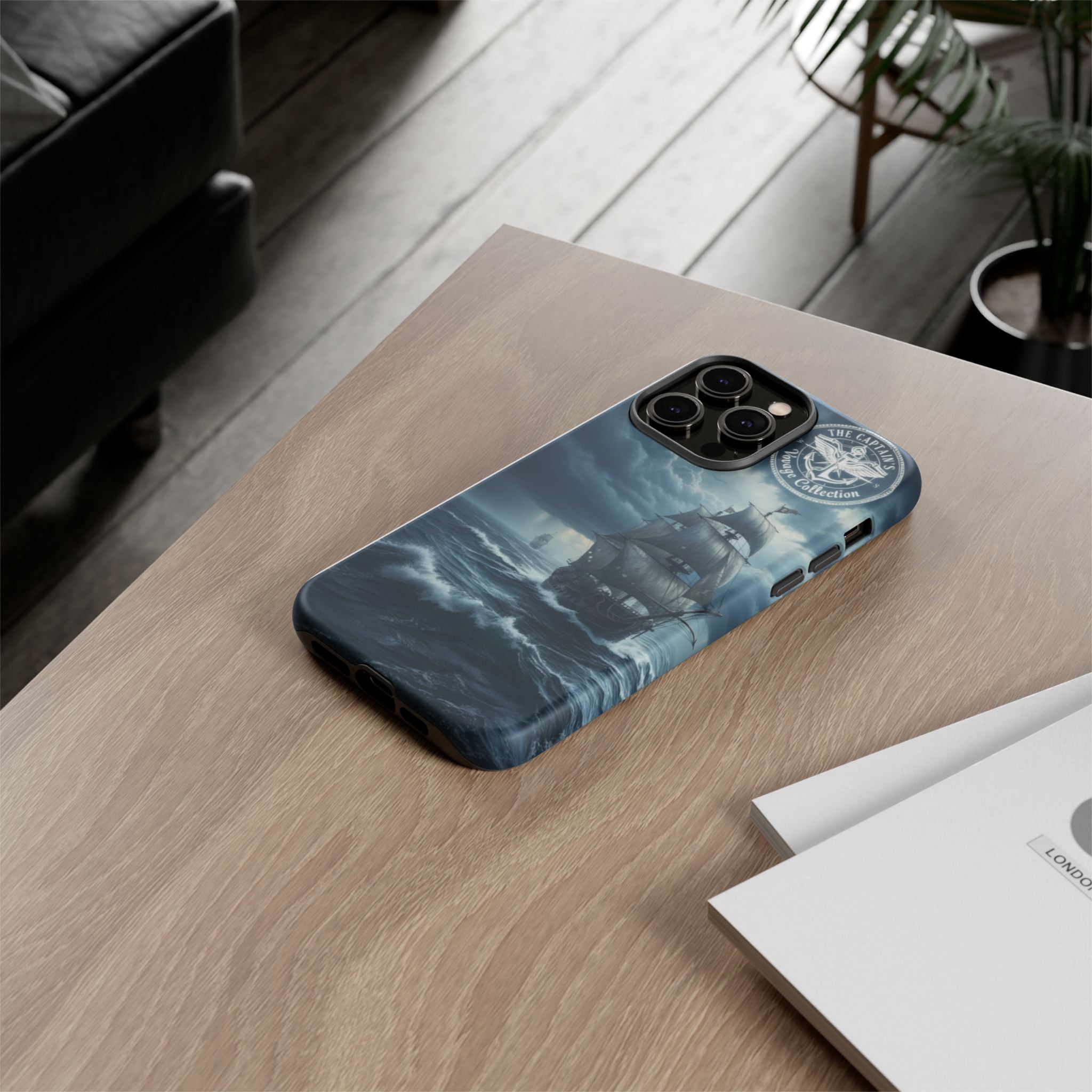 Stormy Seas Ship Phone Case – Nautical Pirate Sailing iPhone Cover