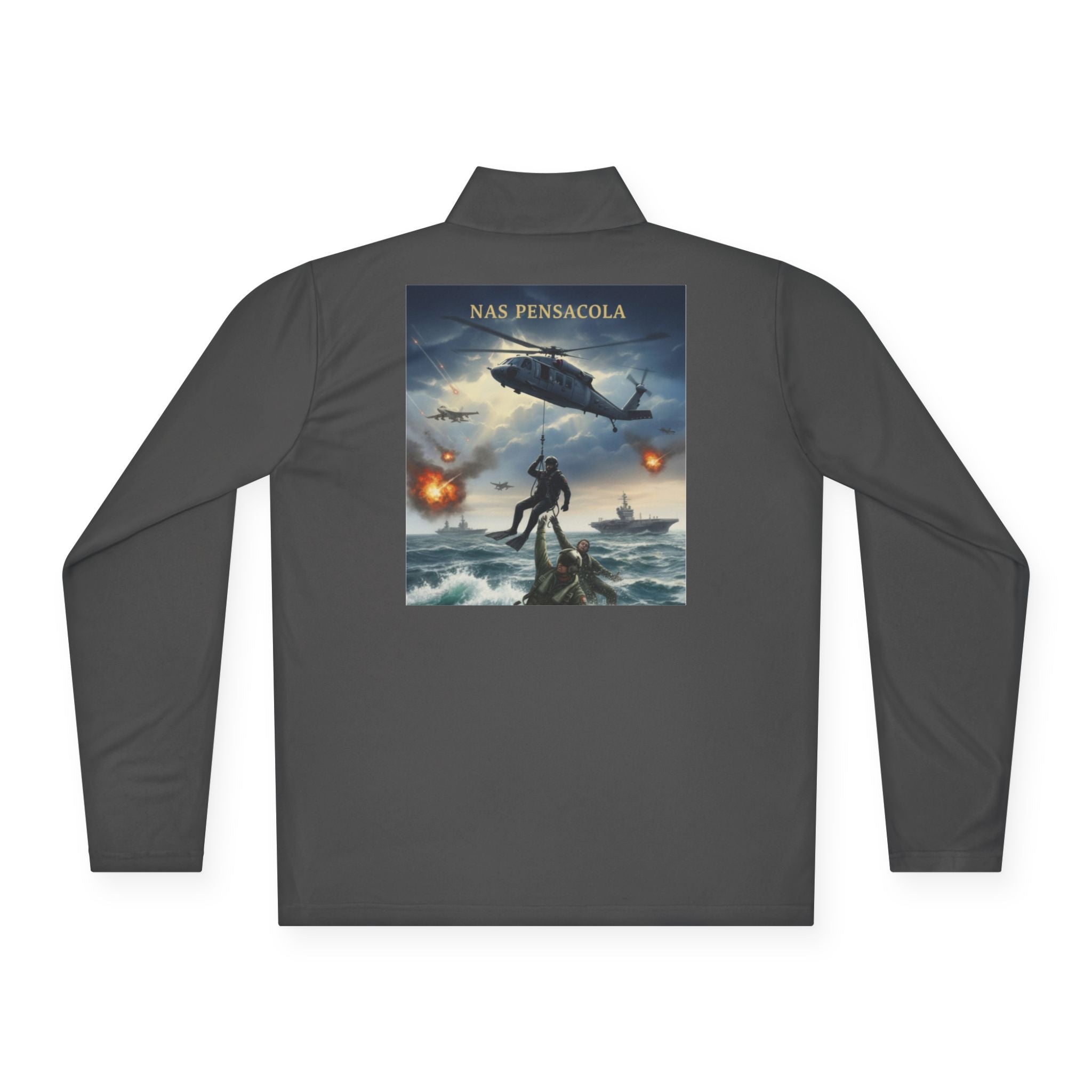 NAS Pensacola Military Rescue Quarter-Zip Pullover