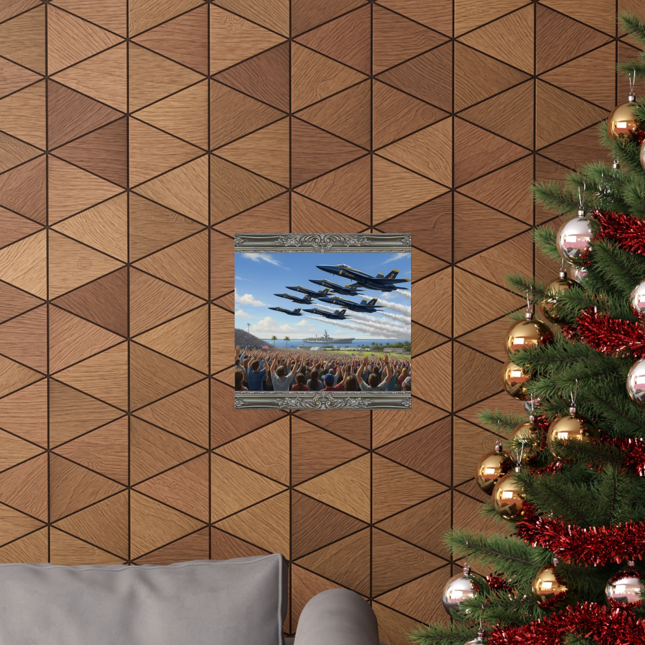 Blue Angels Airshow Poster — Matte Vertical Aviation Print