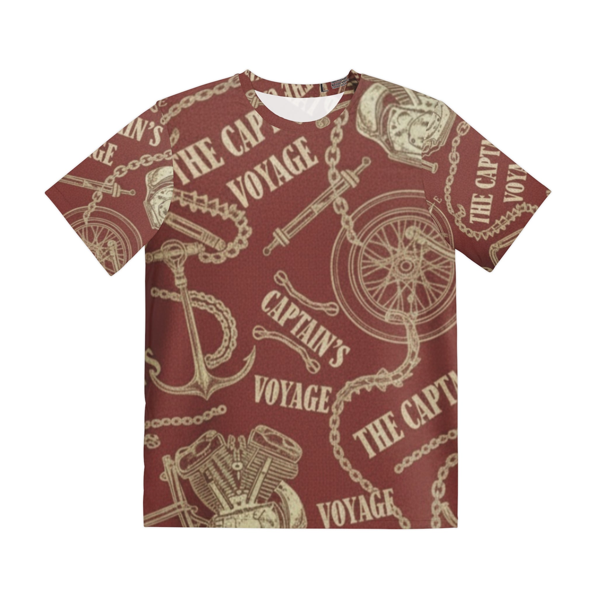 Nautical Captain's Voyage All-Over Print Tee