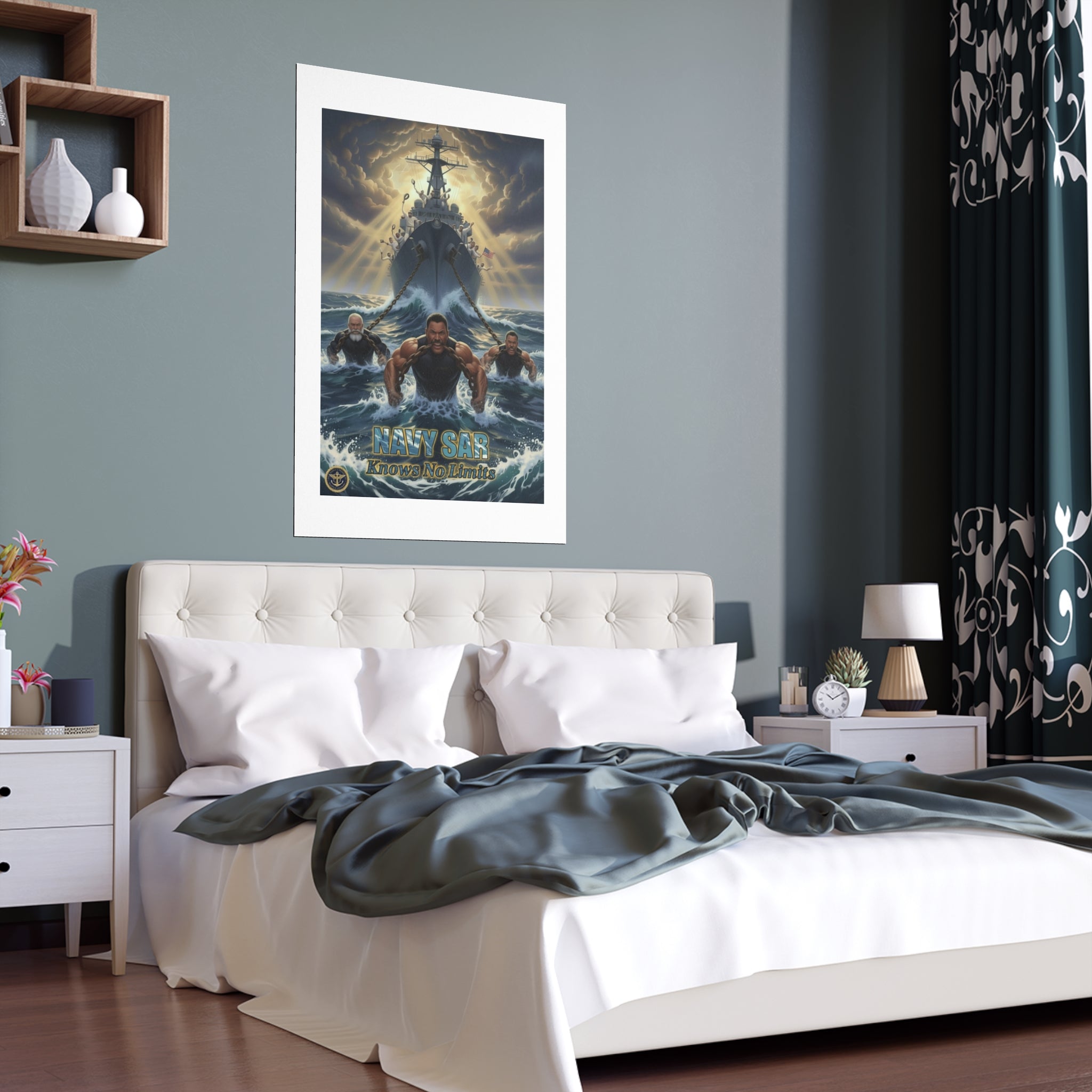 Navy SEALs Silk Poster — 'Nothing Is Impossible' Military Wall Art (Indoor/Outdoor)