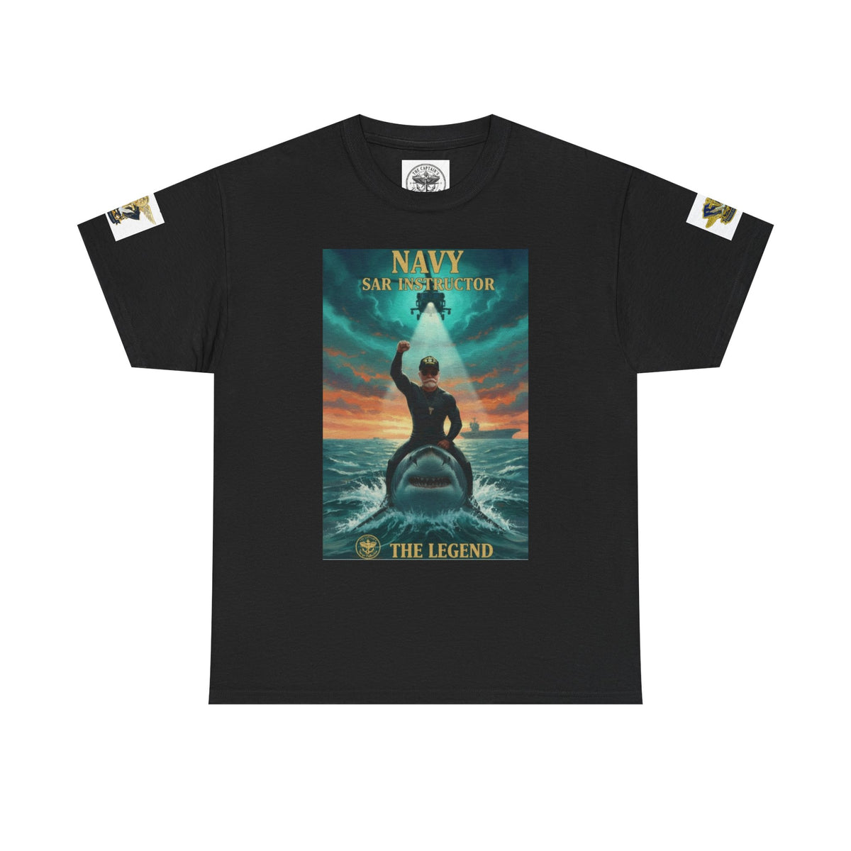 Navy SAR Helicopter Rescue Tee — "The Legend" Search & Rescue Tribute