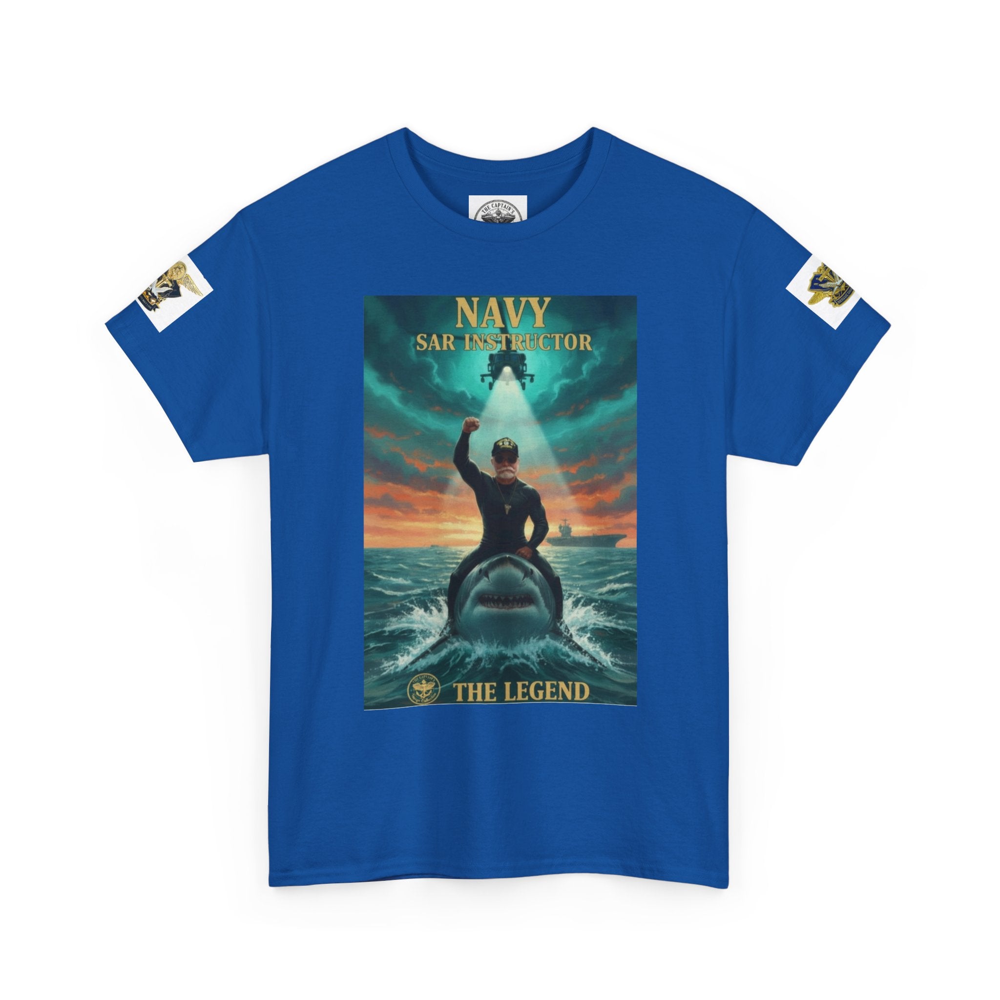 Navy SAR Helicopter Rescue Tee — "The Legend" Search & Rescue Tribute