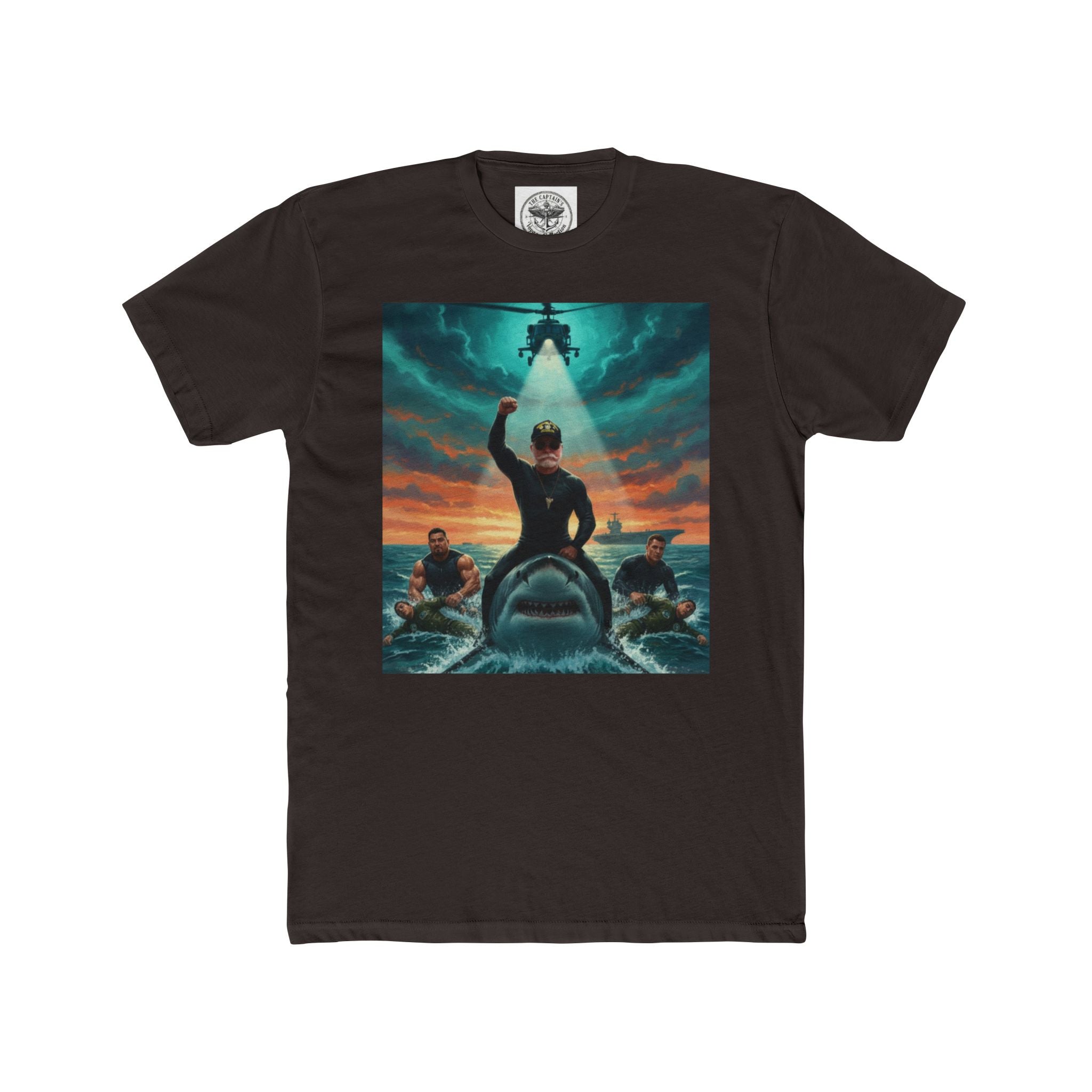Rescue Mission T-Shirt — Military Helicopter & Sea Rescue Graphic Tee
