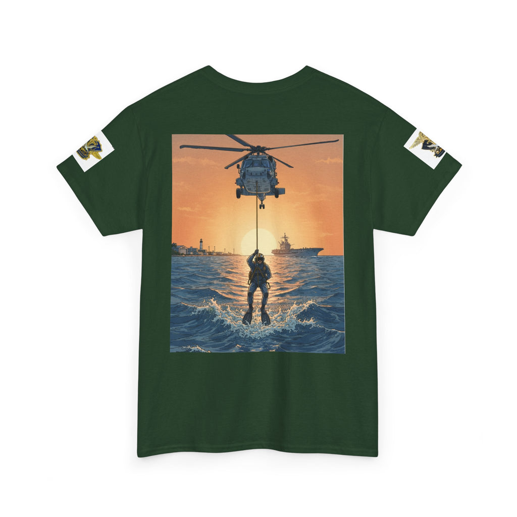 Military Rescue Riders Club T‑Shirt — SAR Chiefs Helicopter Tee