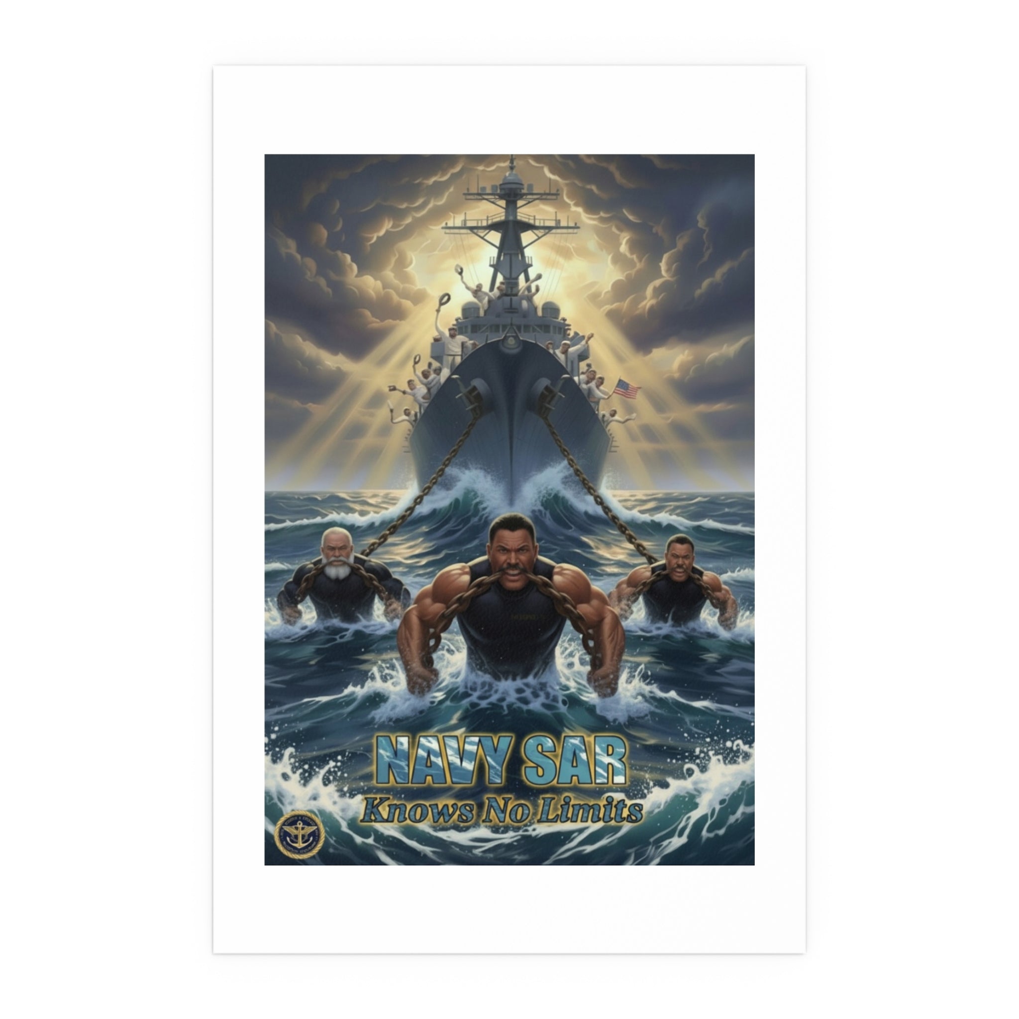 Navy SEALs Silk Poster — 'Nothing Is Impossible' Military Wall Art (Indoor/Outdoor)