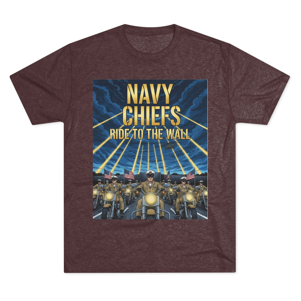 Navy Chiefs Ride to the Wall T-Shirt — "2nd Option... FAFO" Veteran Tribute Tee