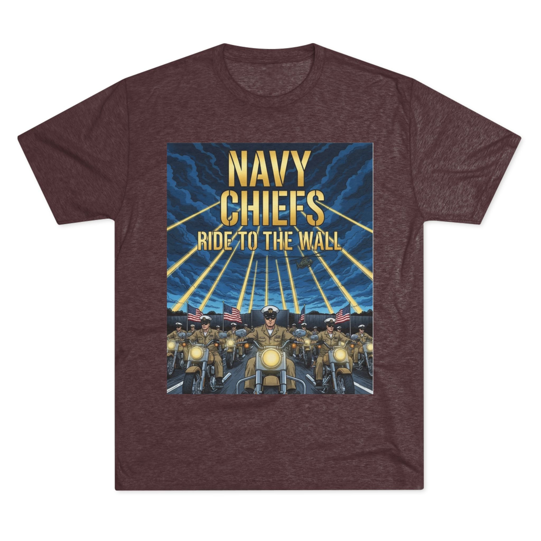 Navy Chiefs Ride to the Wall T-Shirt — "2nd Option... FAFO" Veteran Tribute Tee