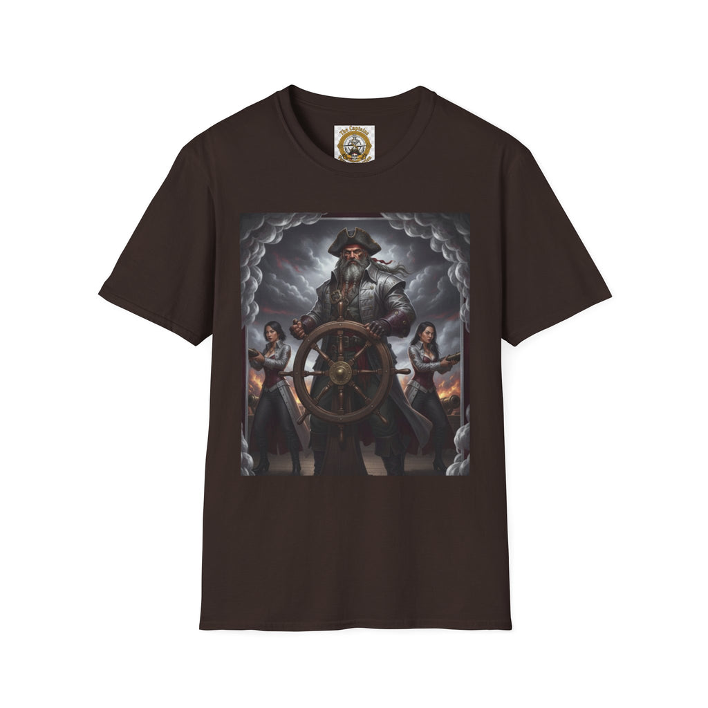 Pirate Captain T-Shirt — Vintage Nautical Adventure Graphic Tee