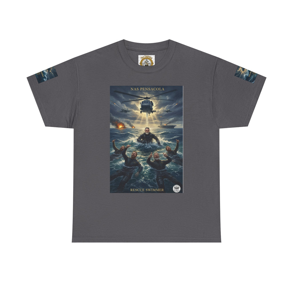 Rescue Mission Tee — Military Helicopter Search & Rescue Graphic T-Shirt