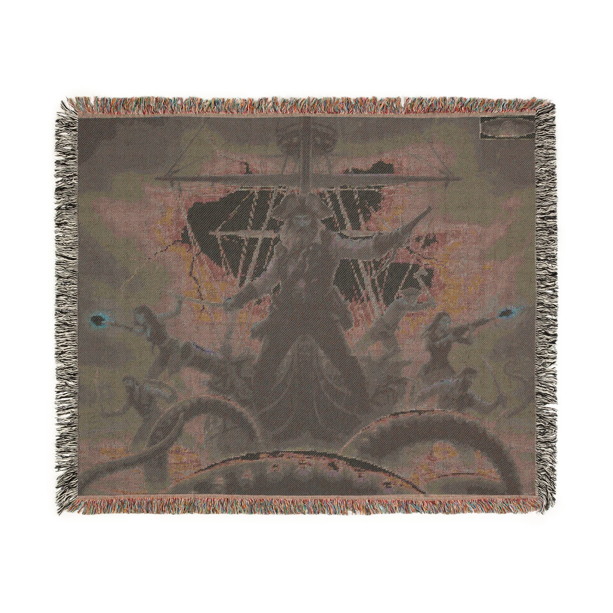Pirate Captain Woven Blanket — Nautical Adventure Throw for Fans