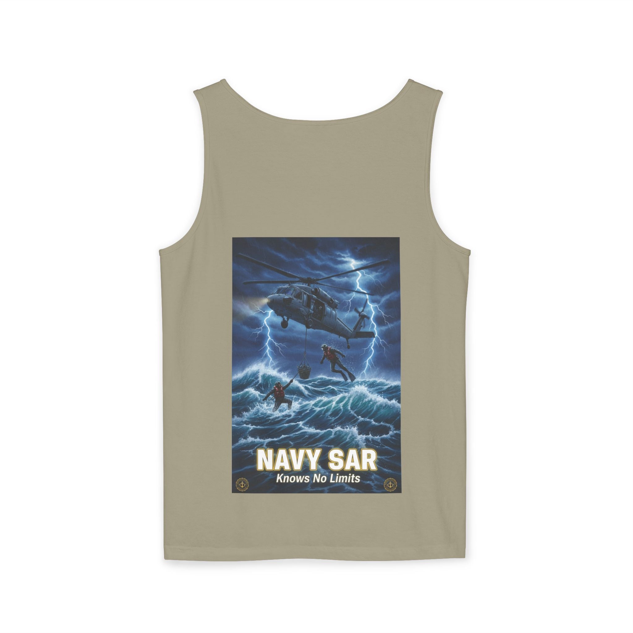 Navy SAR Tank Top — "We Know No Limits" Combat Rescue Swimmers