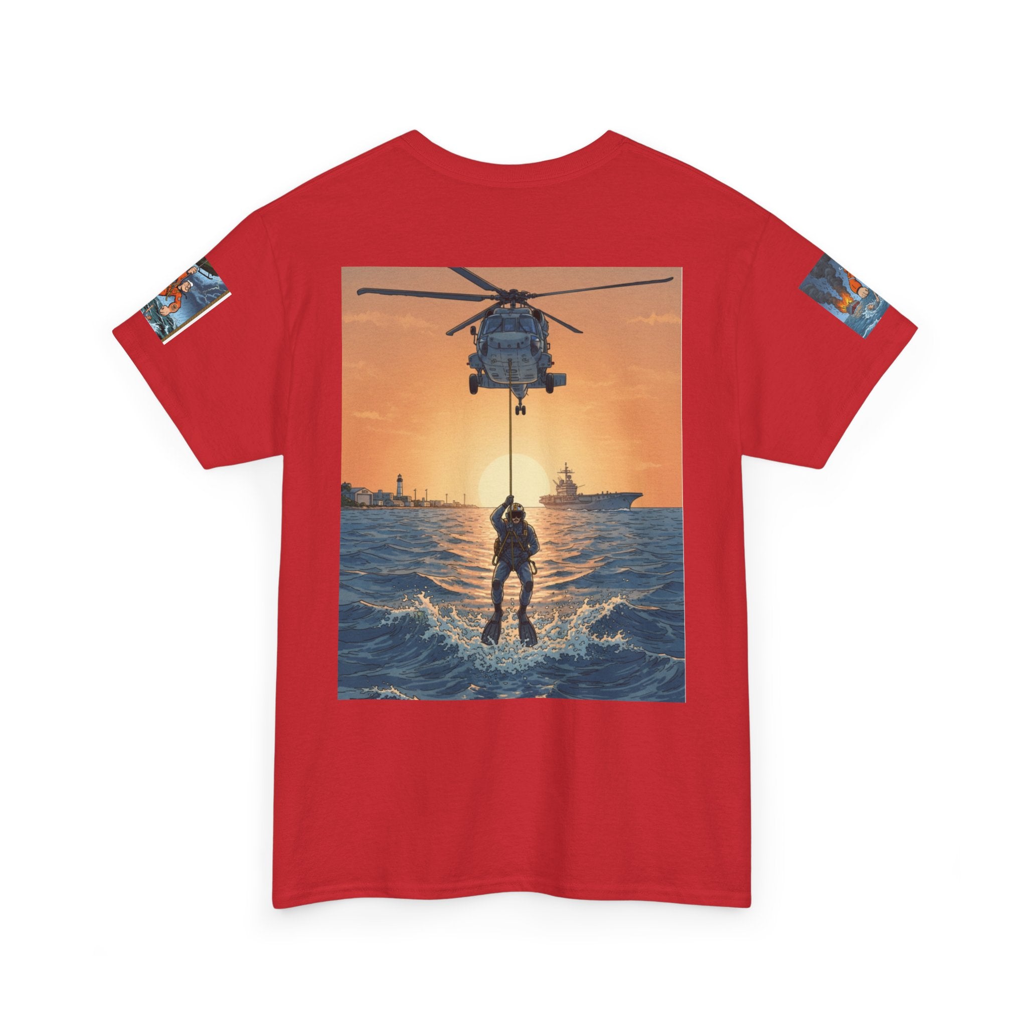 Rescue Swimmer Tee — NAS Pensacola Search & Rescue Helmet Tag T-Shirt