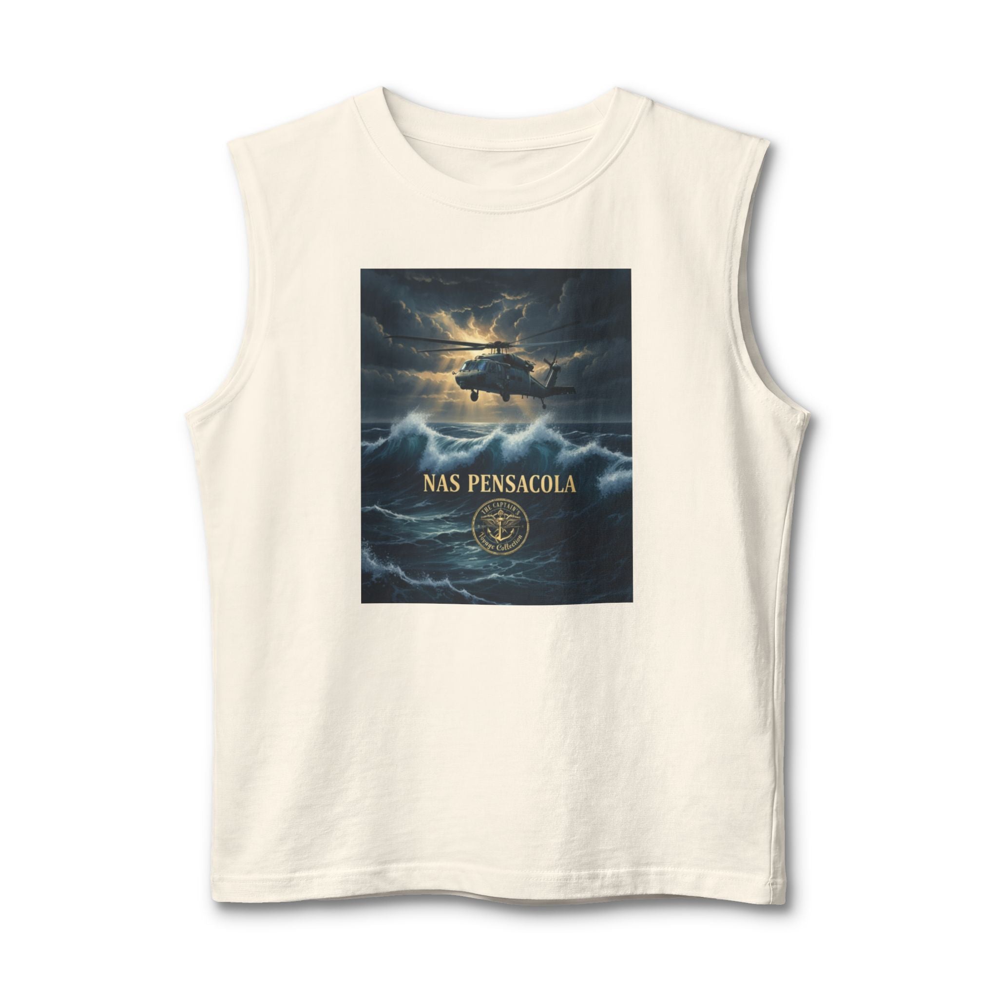 Military NAS Pensacola Tank Top — Navy Aviation Helicopter Design