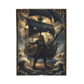 Pirate Captain Velveteen Plush Blanket – Nautical Adventure Throw for Seafaring Fans