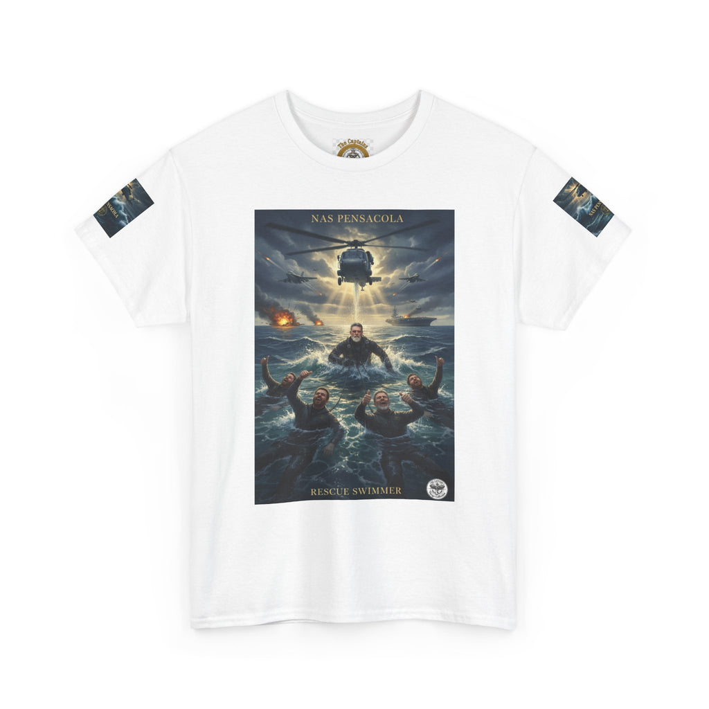 Rescue Mission Tee — Military Helicopter Search & Rescue Graphic T-Shirt