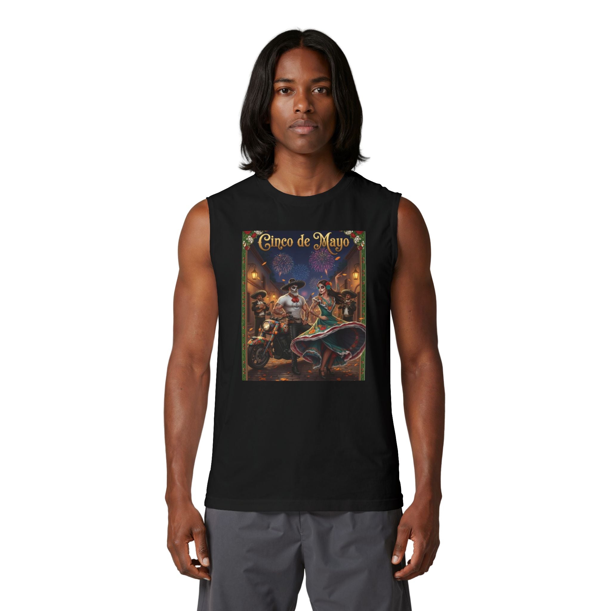 Cinco de Mayo Muscle Tank — Festive Mexican Dance Day Tank Top