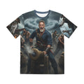 Pirate Ship Battle All-Over Print Tee — Cannon Crew Nautical Graphic