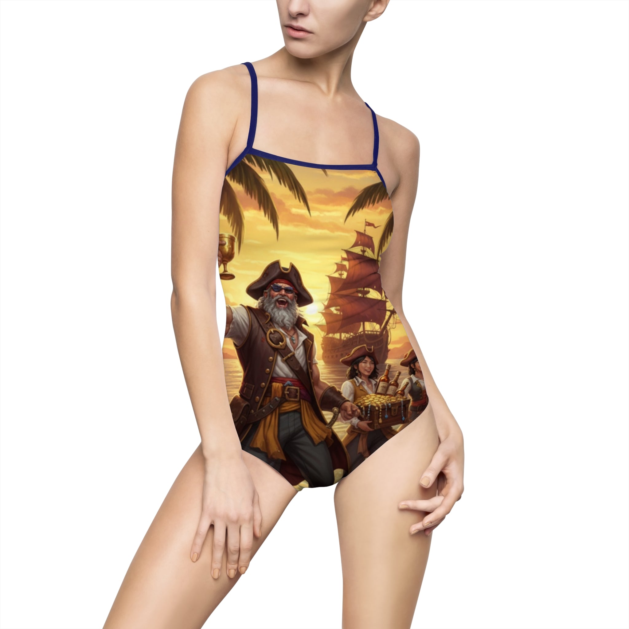 Pirate Crew Sunset One-Piece Swimsuit