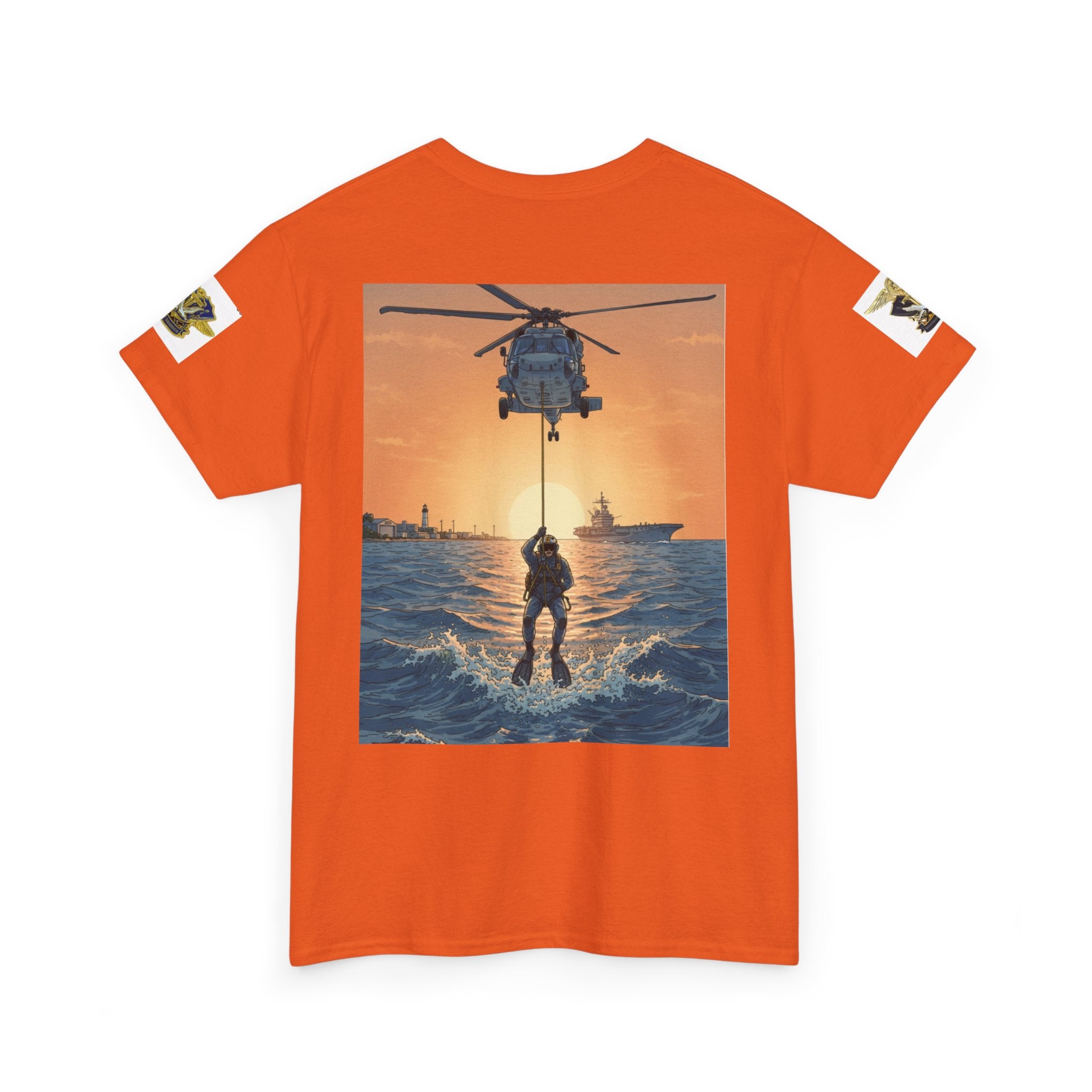 Military Rescue Riders Club T‑Shirt — SAR Chiefs Helicopter Tee