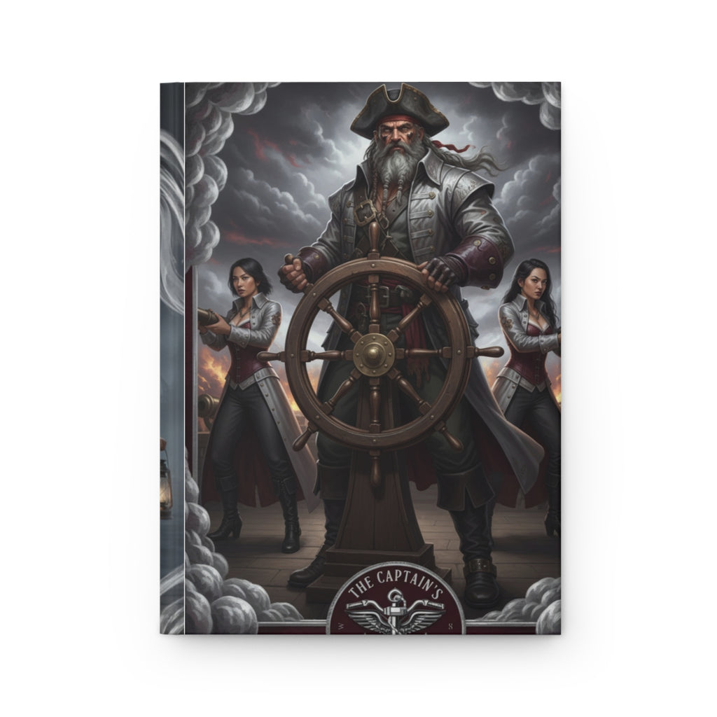Pirate Captain Hardcover Journal — Nautical Adventure Notebook