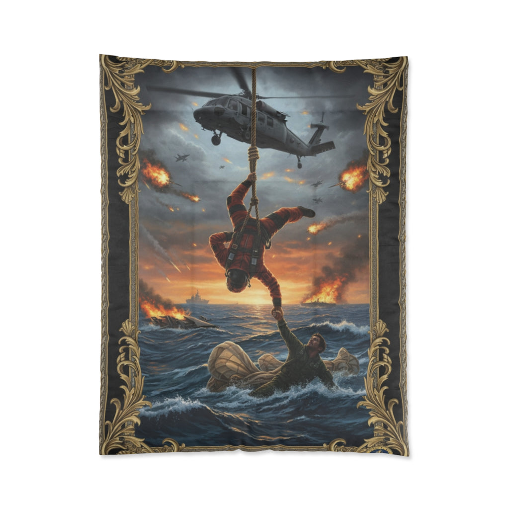 Rescue At Sea Comforter – Helicopter Navy SAR Search & Save Bedding