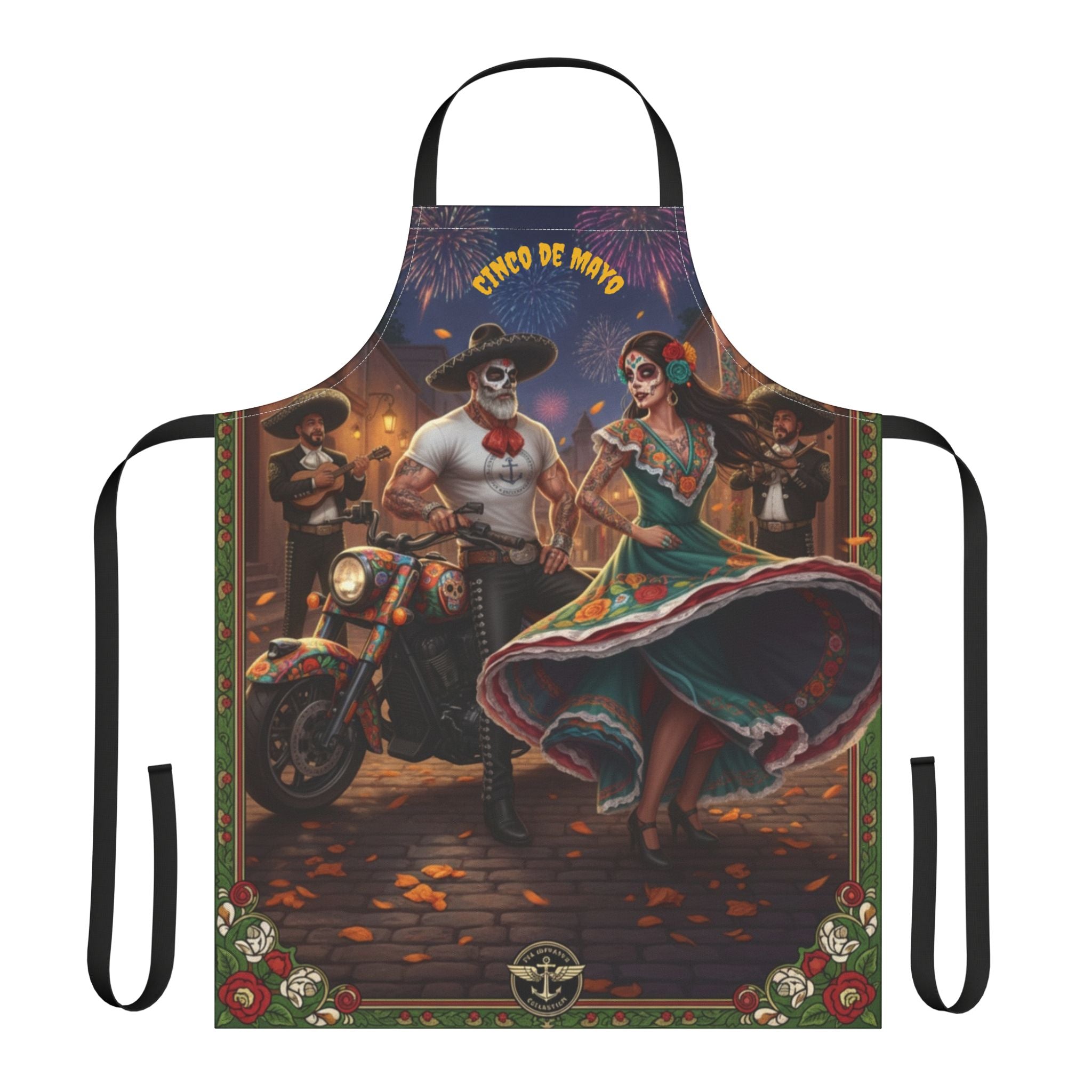 Cinco de Mayo Day of the Dead Fiesta Apron