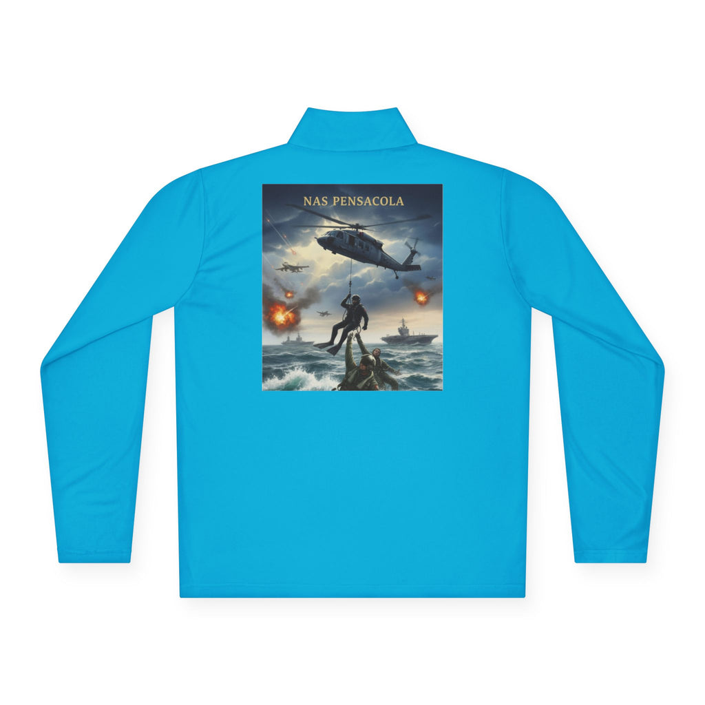 NAS Pensacola Military Rescue Quarter-Zip Pullover