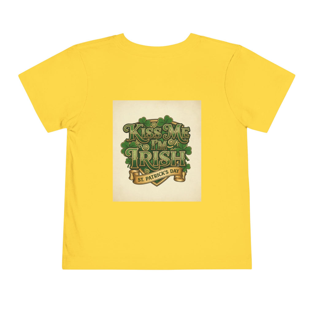 Toddler Tee — "Kiss Me I'm Irish" St. Patrick's Day Shirt