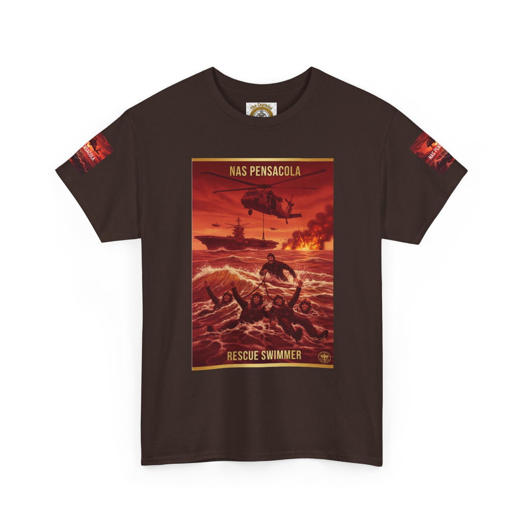 Rescue Swimmer Graphic Tee — NAS Pensacola Military Helicopter Design